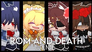 FNAF Rom And Death MEME  FT FNAF 1  The Missing Children  Swap AU  Gacha Club [upl. by Pudens]