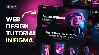 UXUI Design Tutorial in Figma  Design Modern Website from Scratch [upl. by Nosac]