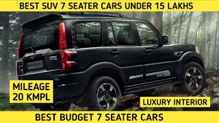 Top best suv car under 15 lakhs in India 7 seater  joravar cars  7seater [upl. by Jaynell]