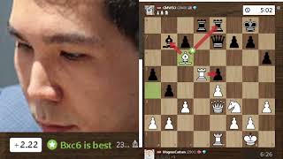 Wesley So gambles for a Win VS Magnus Carlsen [upl. by Artamas370]