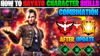 BR RANK amp CS RANK BEST CHARACTER COMBINATION IN FREE FIRE  HAYATO CHARACTER SKILL COMBINATION 2023 [upl. by Nerb]