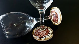 1488 Such A Fun Easy Resin Way To Dress Up A Wine Glass [upl. by Nottap]