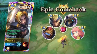 NATALIA EPIC COMEBACK LATE GAME NATALIA IS SCARY 🔥  TOP GLOBAL NATALIA GAMEPLAY  MLBB [upl. by Zere373]