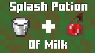 Splash Potion of Milk  Minecraft Invention [upl. by Tobe723]