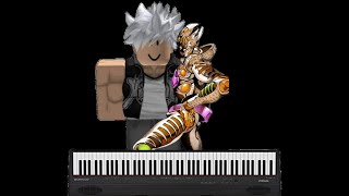 REAL Golden wind piano tutorial Jujutsu Shenanigan [upl. by Nnaaihtnyc]