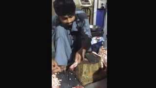 Guy cutting meat using a knive with his FEET [upl. by Lyndon677]