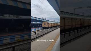 Reversing of Train at Belagavi Railway Station railways shorts [upl. by Ellen]