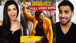 RAMULOO RAMULAA  Ala Vaikunthapurramuloo  Allu Arjun  Full Video Song REACTION [upl. by Stalder916]