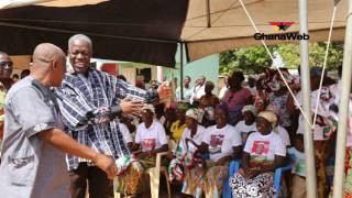 AmissahArthur campaigns in Wa [upl. by Cirdahc]