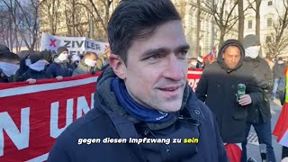 Martin Sellner  Reupload Wien 080122 [upl. by Ynner]