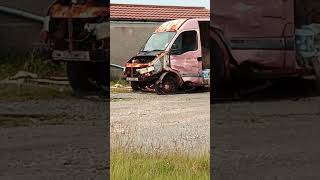 WTF Happpened to this van Fire Stornoway Scotland [upl. by Sirk436]