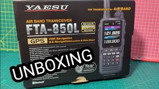 YAESU FTA850 AIR BAND RADIO  UNBOXING [upl. by Ysak]