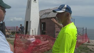 Maine lighthouses are being restored following destructive winter storms [upl. by Shum]