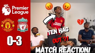 MAN UTD FANS RAGE🤬 REACTING TO MAN UTD 03 LIVERPOOL  MATCH REACTION [upl. by Salocin]