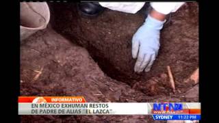 Exhuman restos del cadáver del padre de alias quotEl Lazcaquot para obtener muestras de ADN [upl. by Ogeid]