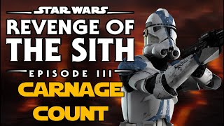 Star Wars Revenge Of The Sith Carnage Count REMASTERED [upl. by Feledy]