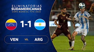 VENEZUELA vs ARGENTINA 11  RESUMEN  ELIMINATORIAS SUDAMERICANAS  FECHA 9 [upl. by Megan]