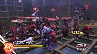 Sengoku Basara 2 HD  Mitsuhide Akeichi Story Mode Battle of Inabayama Castle 稲葉山城の戦い [upl. by Alatea]