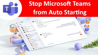 How to Turn Off Microsoft Teams Auto Start [upl. by Yanad821]