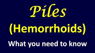 Piles  Hemorrhoids  Home remedies of hemorrhoids  Hemorrhoids cure  ExternalInternal hemorrhoid [upl. by Arotak]