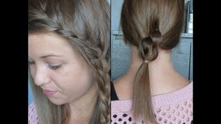 Tutoriel Coiffure n°17   2 Coiffures Faciles pour la Rentrée [upl. by Hnoj]