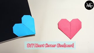 DIY Heart Shape Corner Bookmark [upl. by Azmah776]