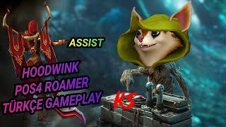 Dota 2  Hoodwink Pos 4 Roamer  Türkçe Gameplay  Ranked [upl. by Baxie802]