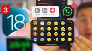 iOS 18 beta 3 NOVEDADES y EMOJIS enormes 🔥 [upl. by Naegem]