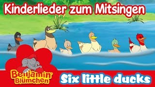 Benjamin Blümchen  Six little ducks LIEDER FÜR KINDER auf ENGLISCH mit TEXT zum Mitsingen [upl. by Oswin]