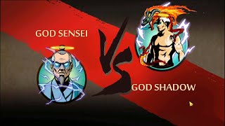 Shadow Fight 2 God Sensei vs God Shadow [upl. by Thurmann]