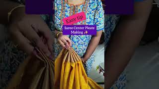 how to take saree center pleatseasy tutorialprofessional saree draping class 8428881111 sarees [upl. by Etty]