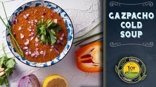 Gazpacho Soup ultimate healthy quick summer cold soup [upl. by Ayotaj]