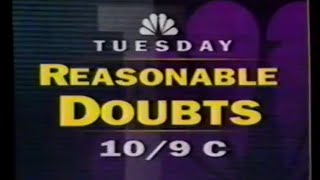 2291992 NBS Show Promos quotLaw amp Orderquot quotResonable Doubtsquot SNL [upl. by Aicercul590]