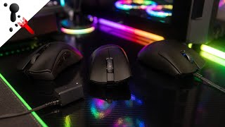 Razer DeathAdder V3 Pro 4000hz Wireless and Wired 8000hz VS DA V2 Comparison Review [upl. by Ecallaw340]