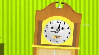 Hickory dickory Dock Nursery Rhyme  3D Animation English Rhymes amp Songs for children [upl. by Ahseenak]