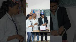 Andha ka cake Teacher birthday 🥹🎂badal official trending emotional ytshorts [upl. by Riatsala]