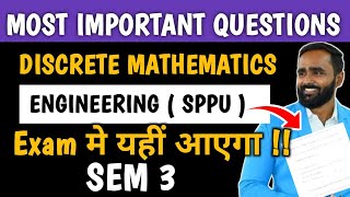 Most Important Questions of Discrete MathematicsSPPUSEM3PRADEEP GIRI SIR [upl. by Melac]