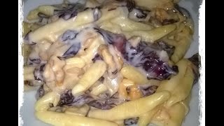 pasta radicchio gorgonzola e noci [upl. by Adihaj834]