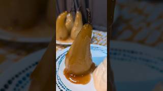 Boozy Poached Pears vanlifeeats dessert foodie vanlife [upl. by Ekrub]