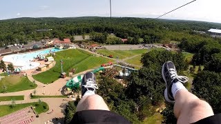 Soaring Camel 4000ft Twin Zip Flyer POV  Camelback Mountain Adventures [upl. by Fitalludba]