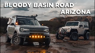 Overlanding in my 2021 SEMA Build Bronco Sport Badlands on Arizonas Bloody Basin Road [upl. by Yvi]