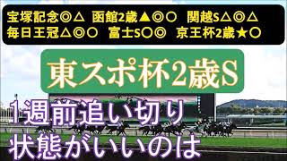 東京スポーツ杯2歳ステークス2024 1週前追い切り 中間の調整過程など [upl. by Dailey594]