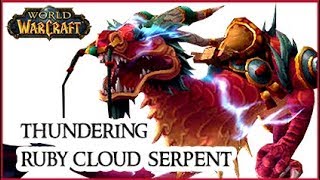 Reins Of The Thundering Ruby Cloud Serpent Mount World Of Warcraft [upl. by Elumas]