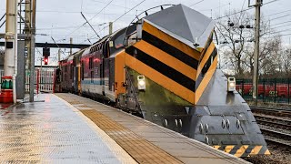 DRS 37S Running the Snow plough 7Z96 going from crew coal sidings to Carlisle kingmoor SDG [upl. by Leonidas389]