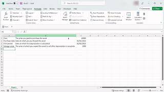 MS Excel How to use AMORDIGRC function to calculate depreciation Tutorial [upl. by Dene11]