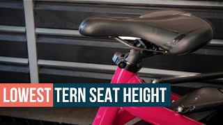 How to Lower Seat Height on Tern EBikes [upl. by Loise]