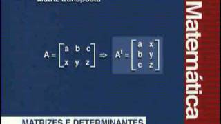 A 18  Matrizes e Determinantes  Matemática  Vestibulando Digital [upl. by Aivin]