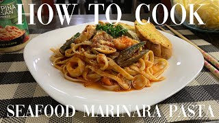 How to Cook Seafood Marinara Pasta Seafood Marinara Pasta Recipe  ChefJ Kitchen N Tours [upl. by Guildroy]