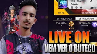 FREE FIRE AO VIVO ❤️O BUTECO TA ON ❤️MESTRE ❤️freefire freefireshorts live [upl. by Nanyt]