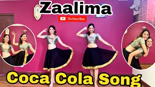 Zaalima Coca Cola Pila de  Easy Steps  Dance cover  by Aarju and Aayusha [upl. by Mingche]